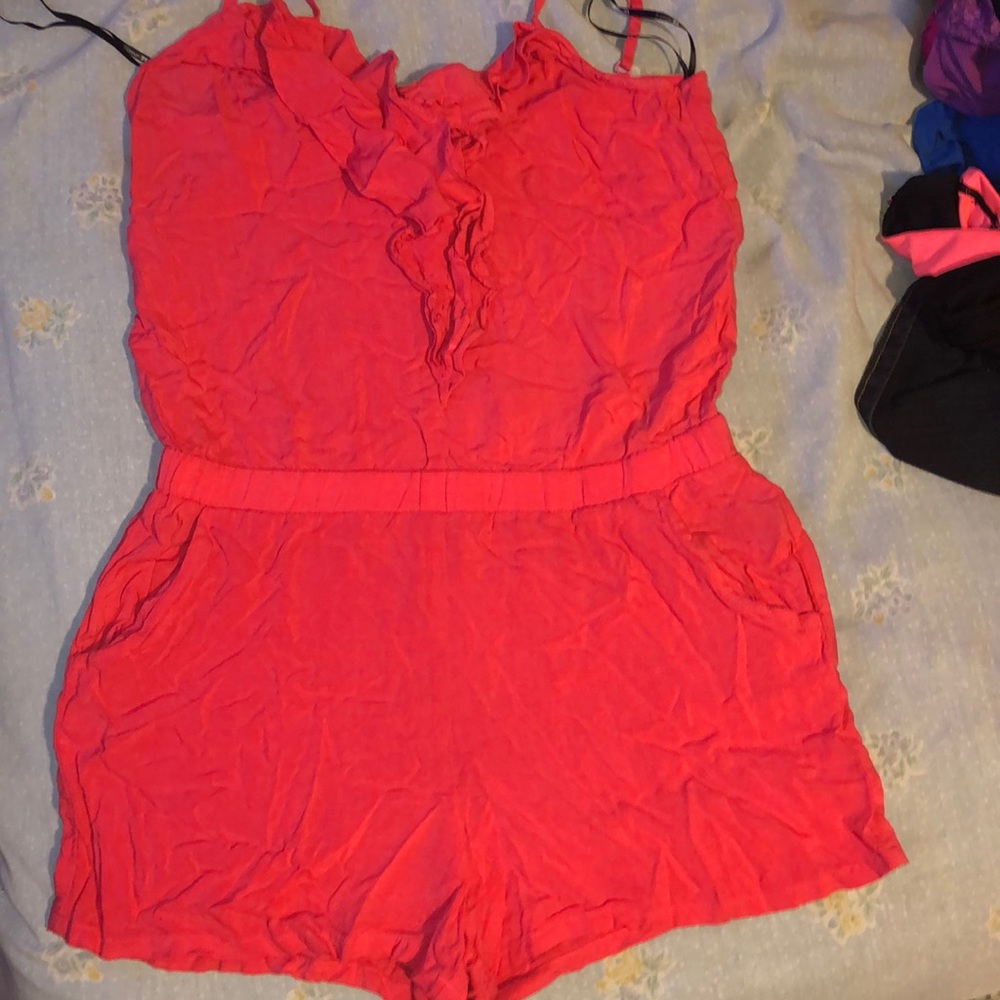 Forever21 summer Romper large pink